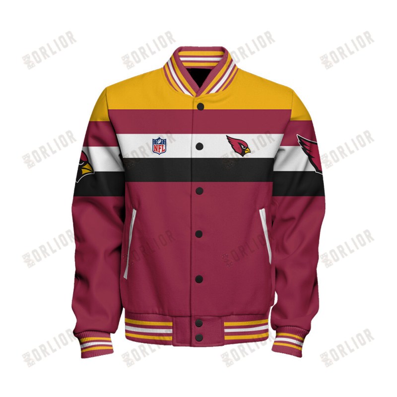 Arizona Cardinals Varsity Jacket Side View