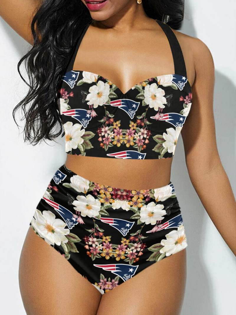 New England Patriots Sexy Print Bikini Swimsuit
