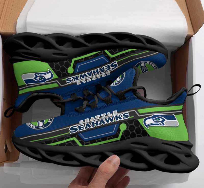 Seattle Seahawks Yezy Running Sneakers - Image 3