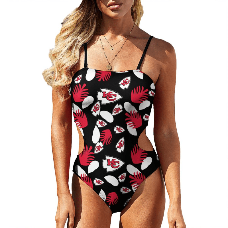 Kansas City Chiefs Women Cutout Swimsuit