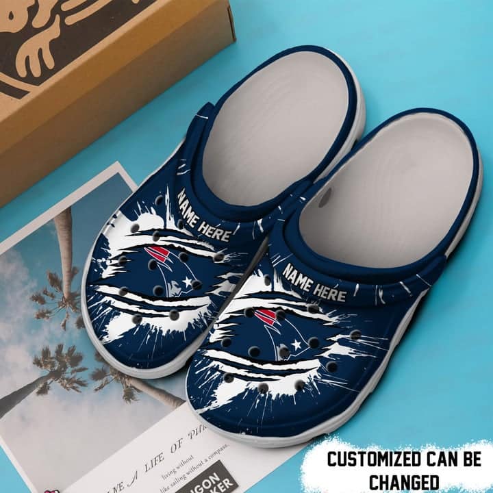 New England Patriots Personalized Clog