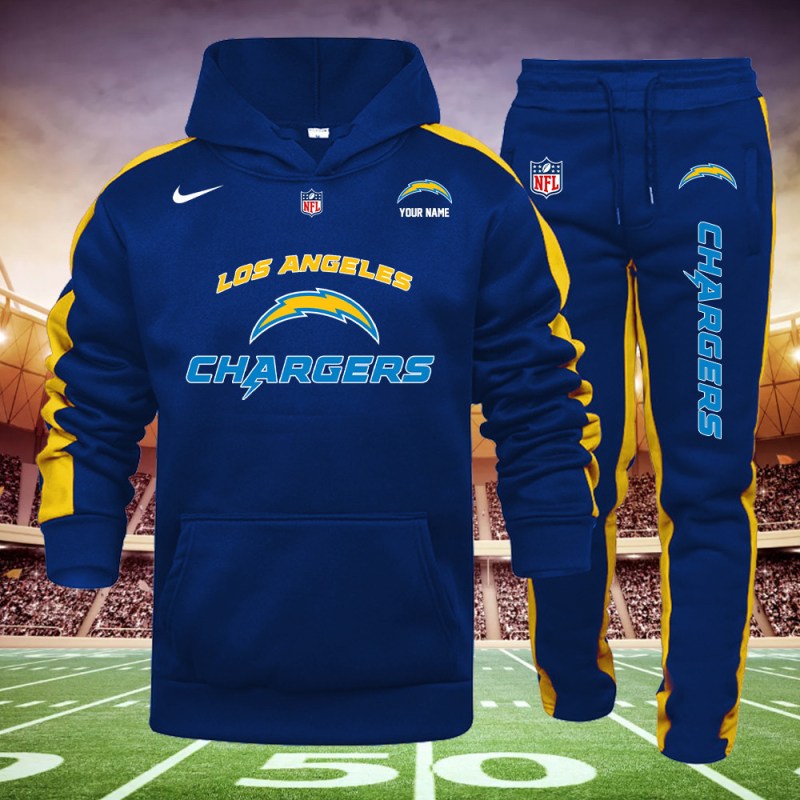 Los Angeles Chargers Hoodie and Sweatpants Set