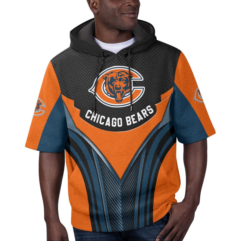 Chicago Bears Short Sleeve Hoodie