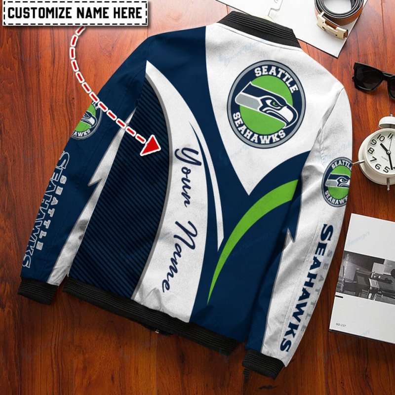 Seattle Seahawks Personalized Bomber Jacket
