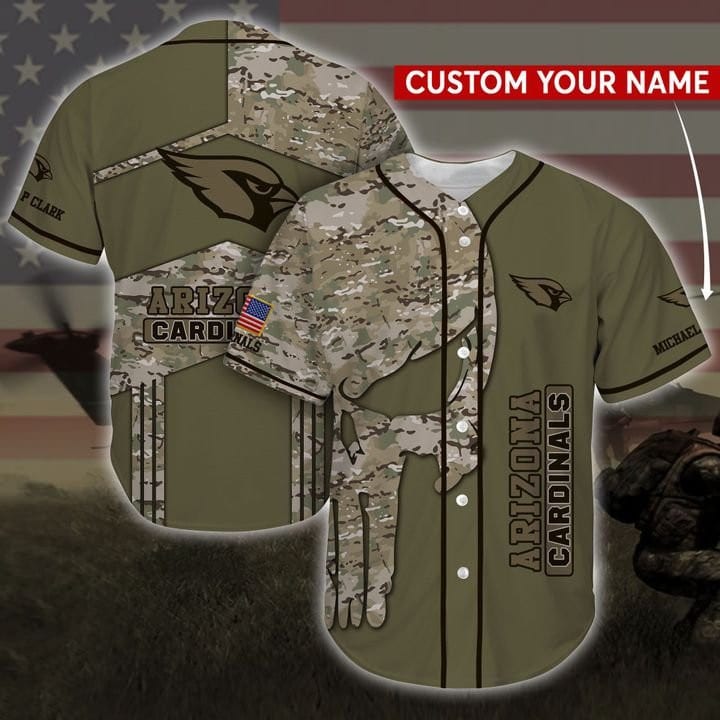 Arizona Cardinals Personalized Baseball Jersey