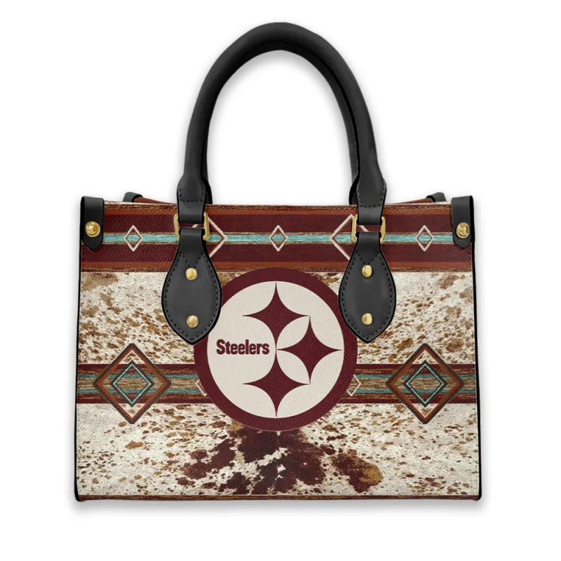 Pittsburgh Steelers Leather Hand Bag