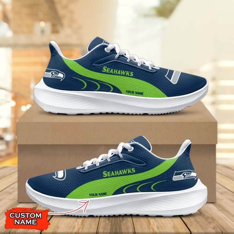 Seattle Seahawks Lightweight Patch Decor Running Shoes