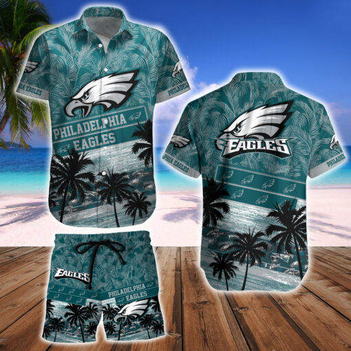 Philadelphia Eagles Button Shirt & Shorts