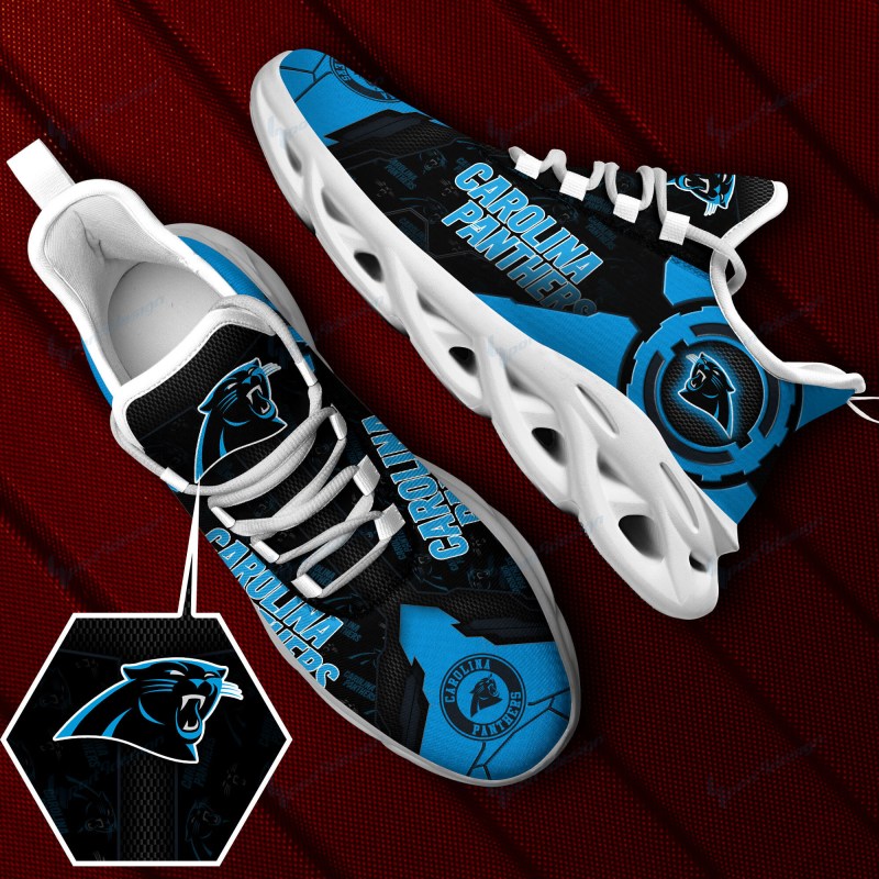 Carolina Panthers Yezy Running Sneakers