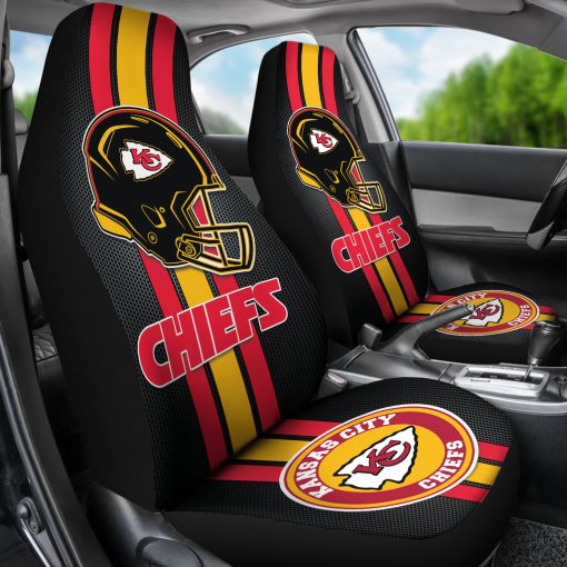 Kansas City Chiefs Car Seat Cover Side View