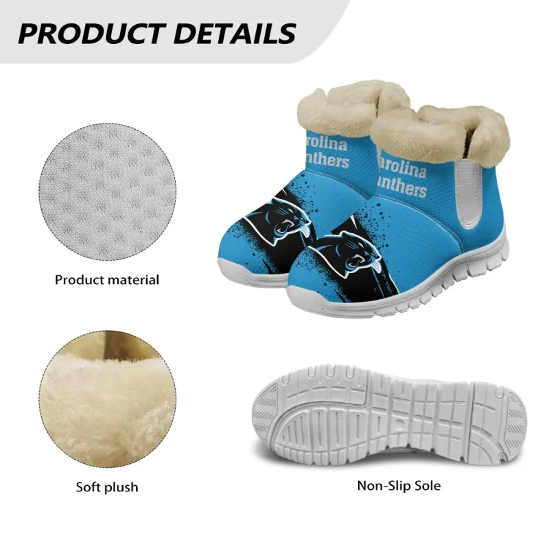 Carolina Panthers Comfy Winter Snow Boots Image 14