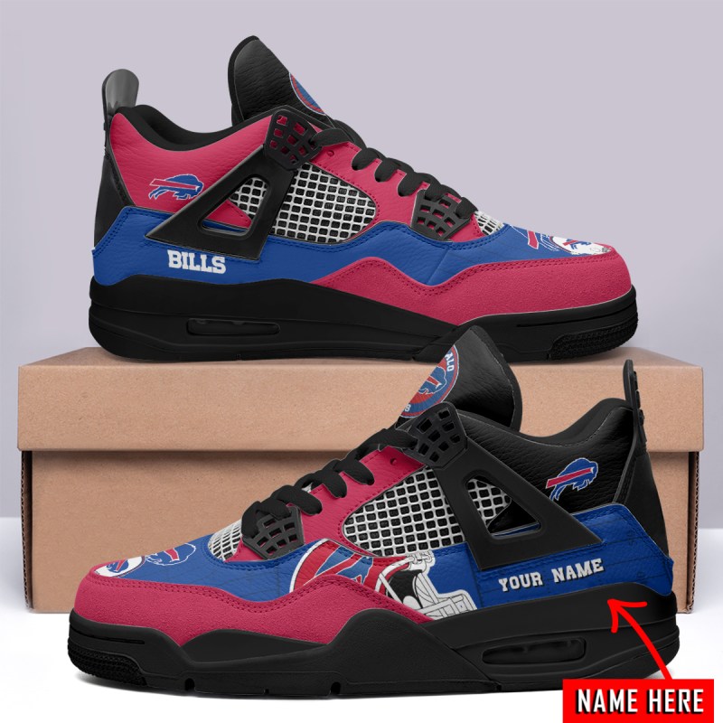 Buffalo Bills AJ4 Sneaker Side View