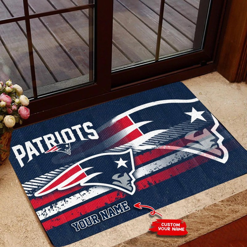 New England Patriots Personalized Doormat