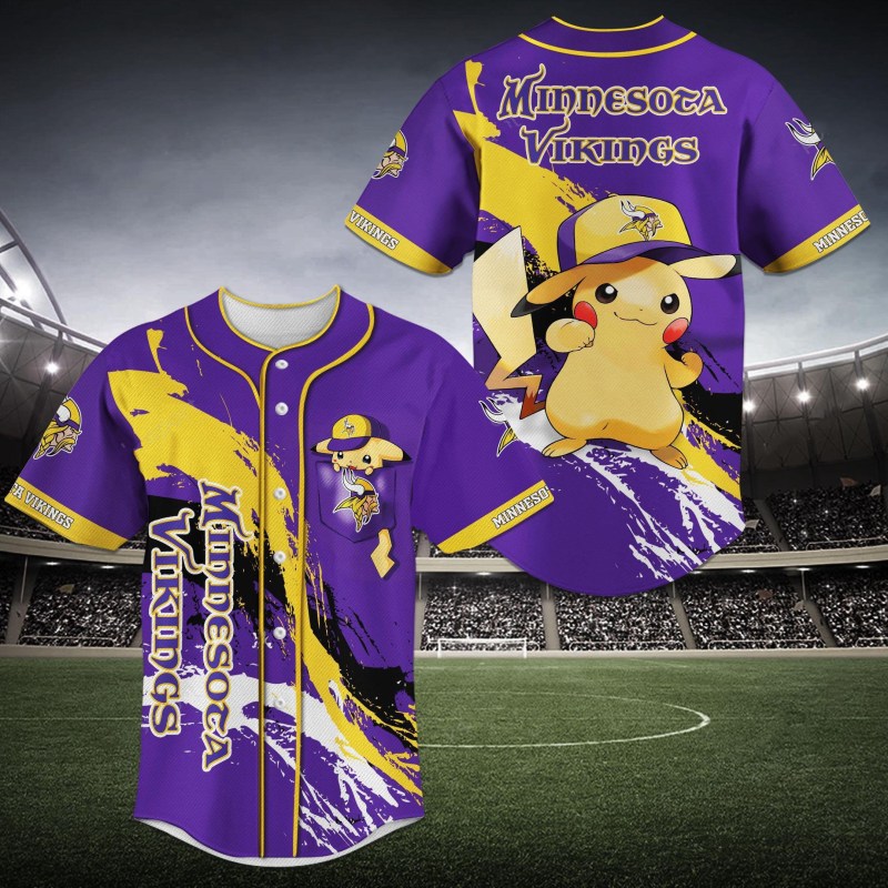 Minnesota Vikings Baseball Jersey