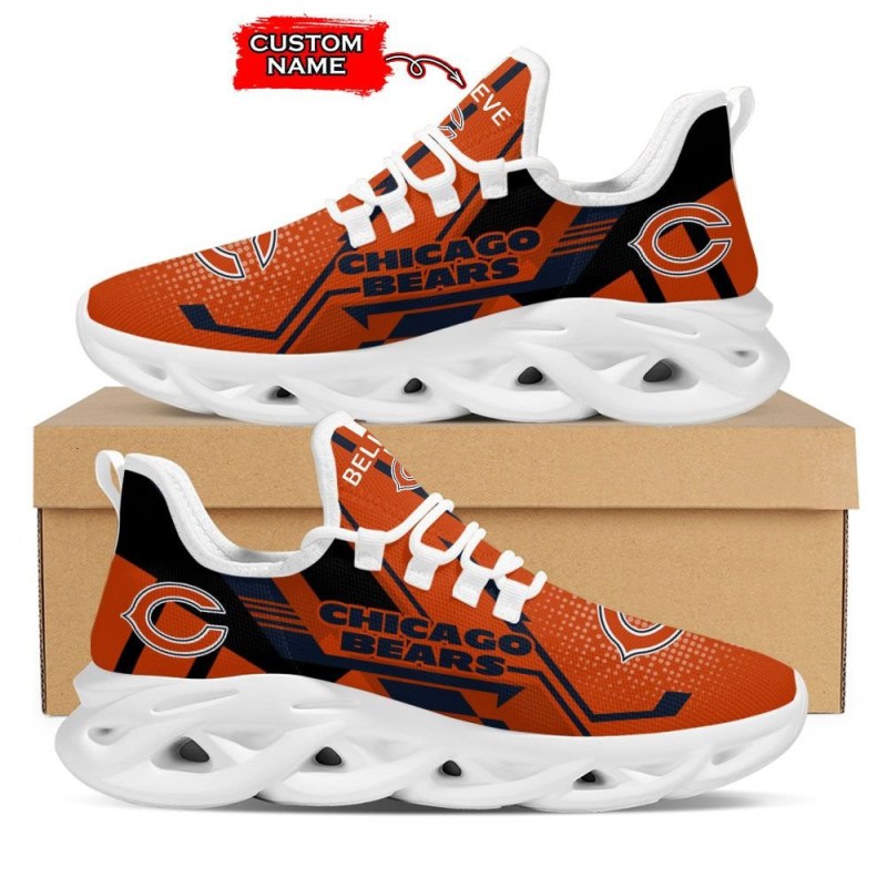 Chicago Bears Personalized Yezy Running Sneakers