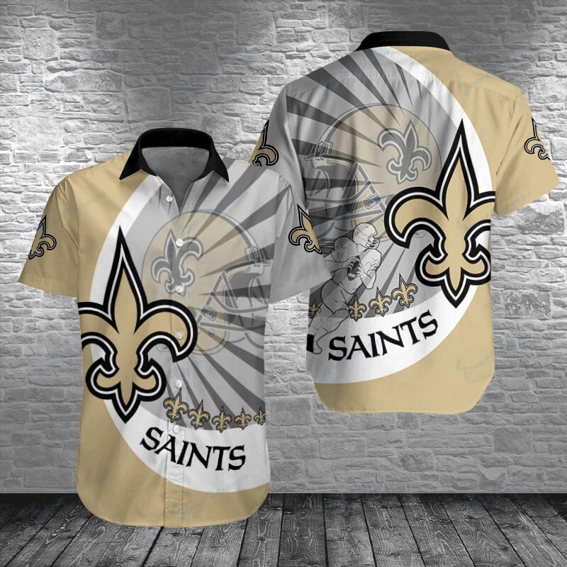 Sizing Chart for New Orleans Saints Button Shirt