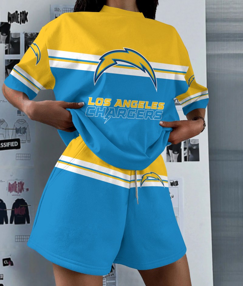 Los Angeles Chargers Top and Shorts 1