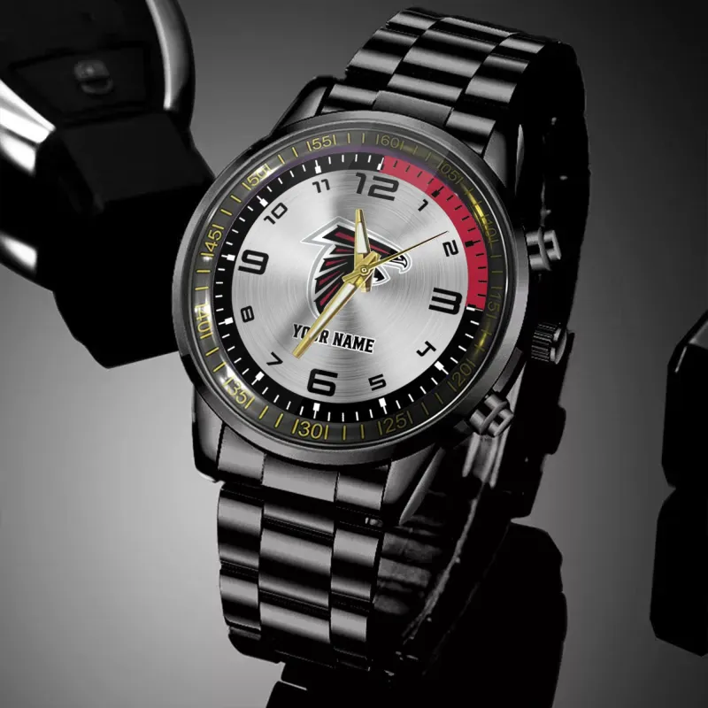 Atlanta Falcons Black Fashion Watch