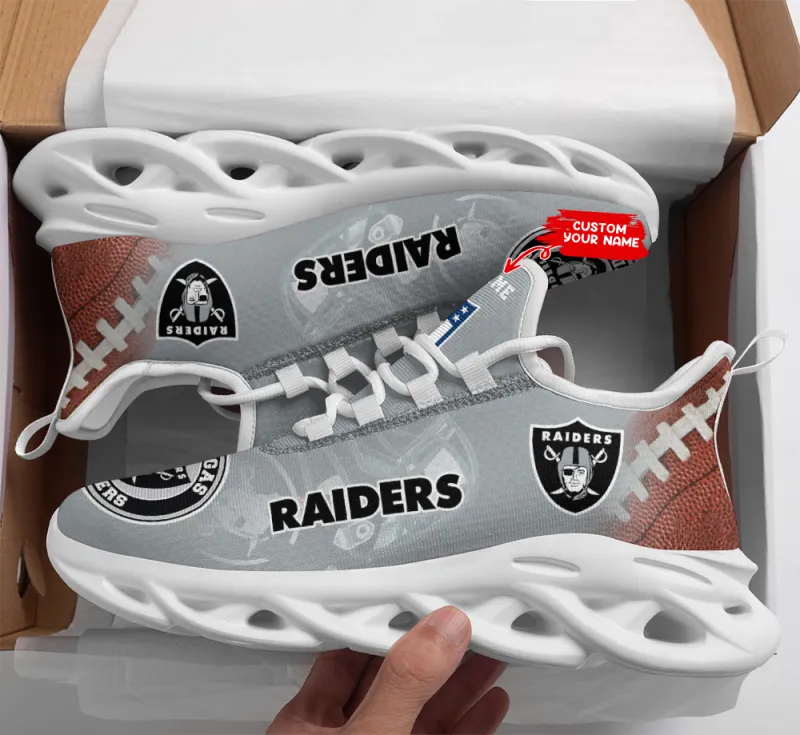 Las Vegas Raiders Personalized Yezy Sneakers - Sole View