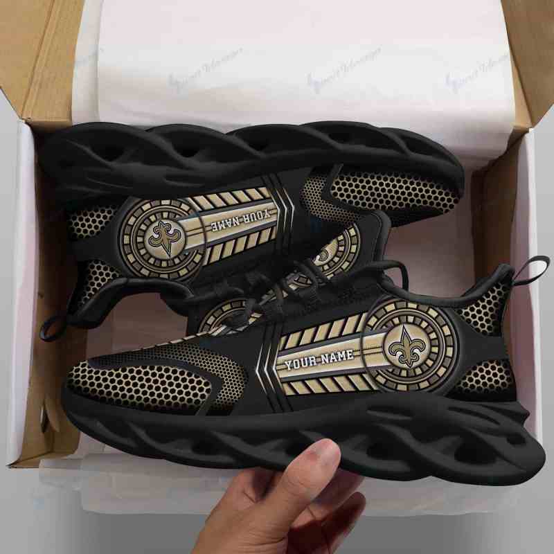 New Orleans Saints Personalized Running Sneakers