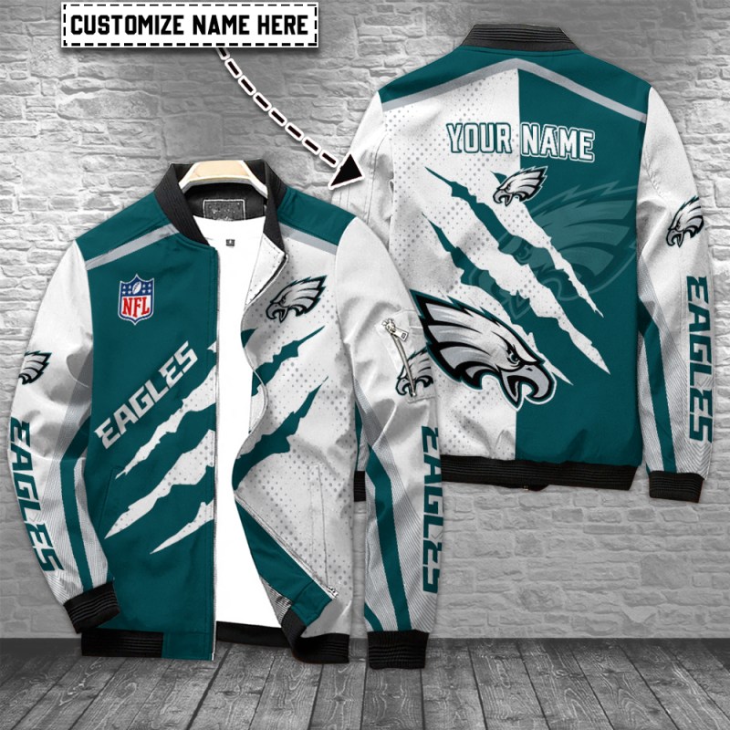 Philadelphia Eagles Personalized Bomber Jacket