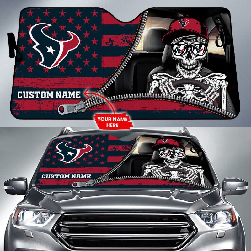 Houston Texans Personalized Auto Sun Shade
