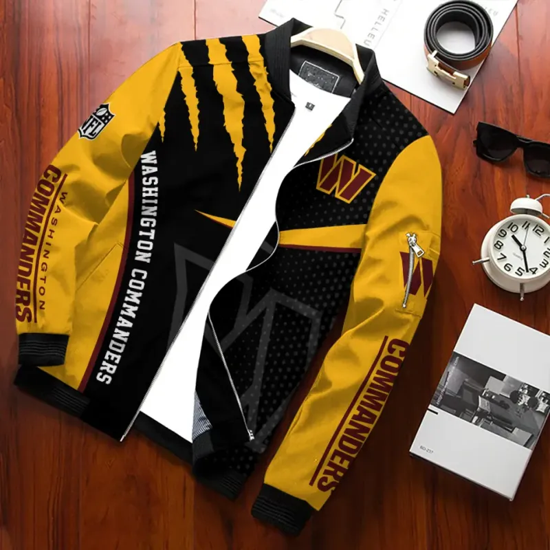 Washington Commanders Bomber Jacket - Back View