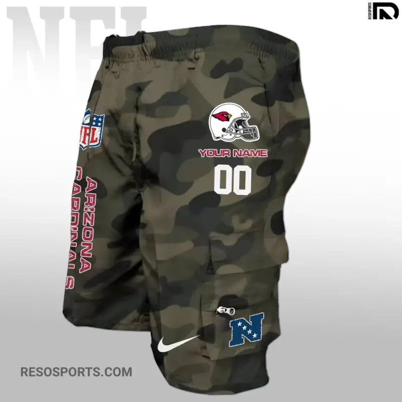 Arizona Cardinals Personalized Multi-Pockets Man Shorts - Image 4