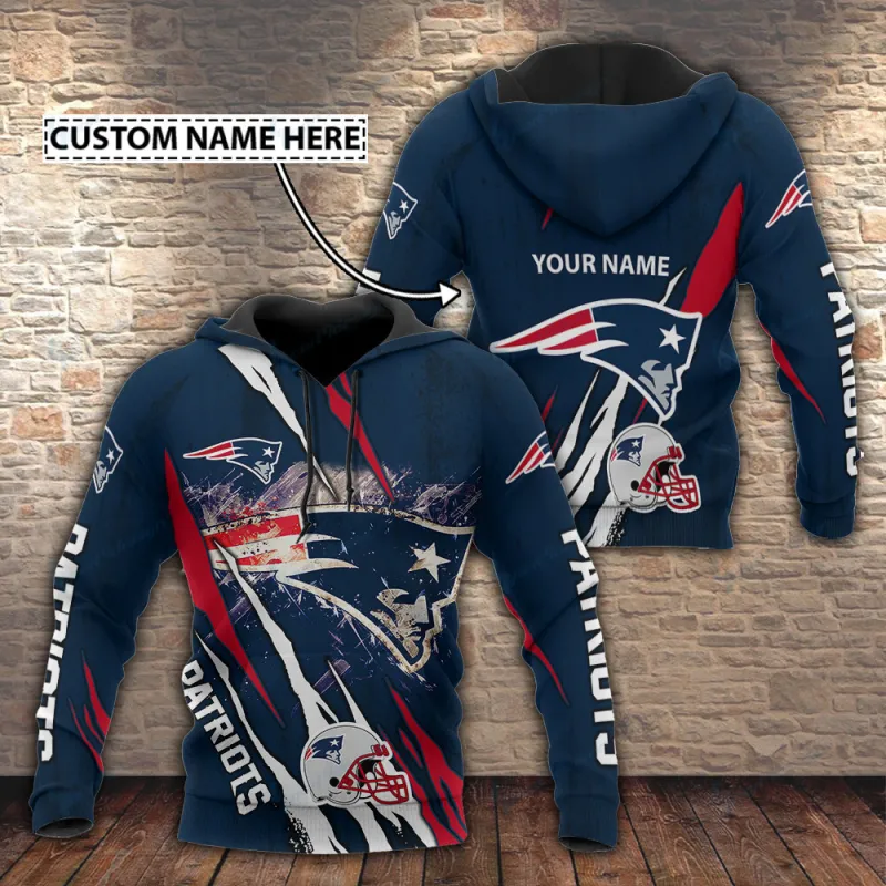 New England Patriots Personalized Hoodie