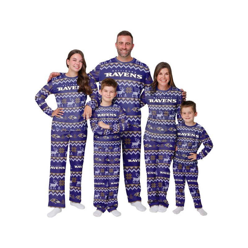 Baltimore Ravens Family Holiday Pajamas 1