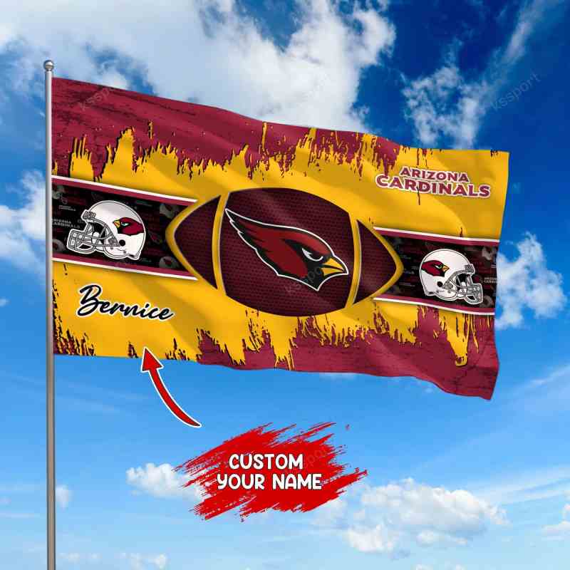 Arizona Cardinals Personalized Flag