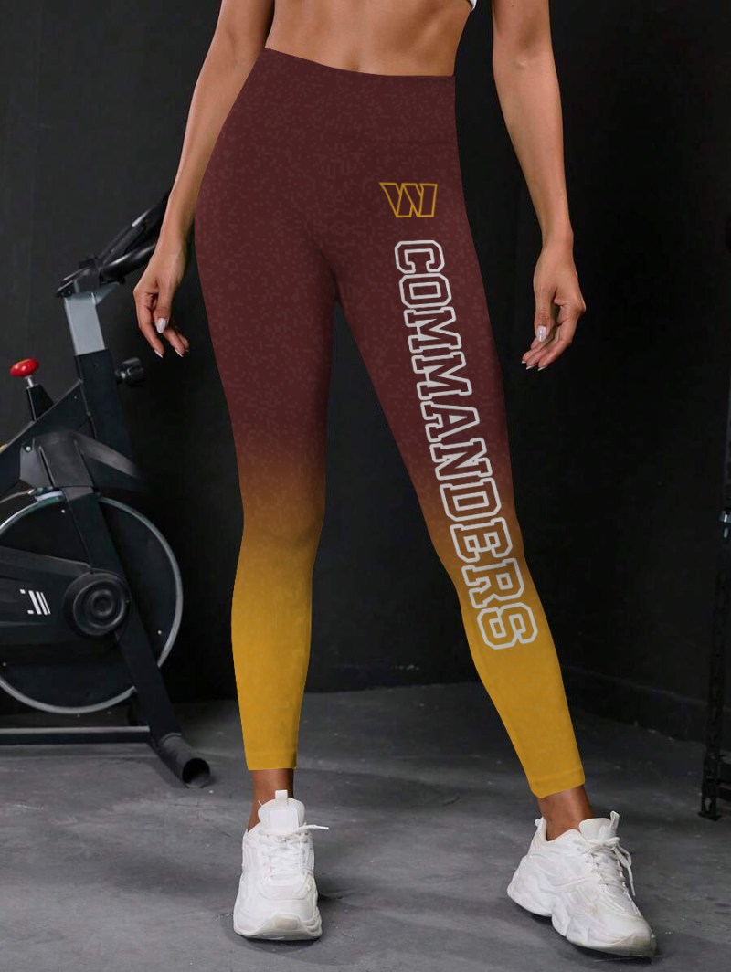 Washington Commanders Leggings Back View