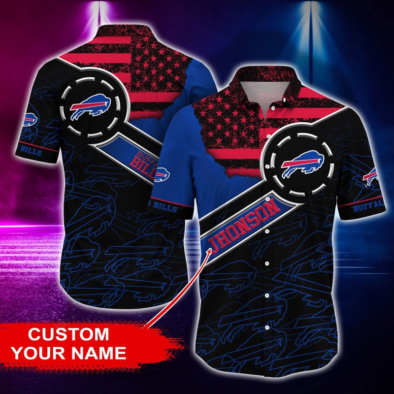 Buffalo Bills Personalized Button Shirt and T-shirt - BG162