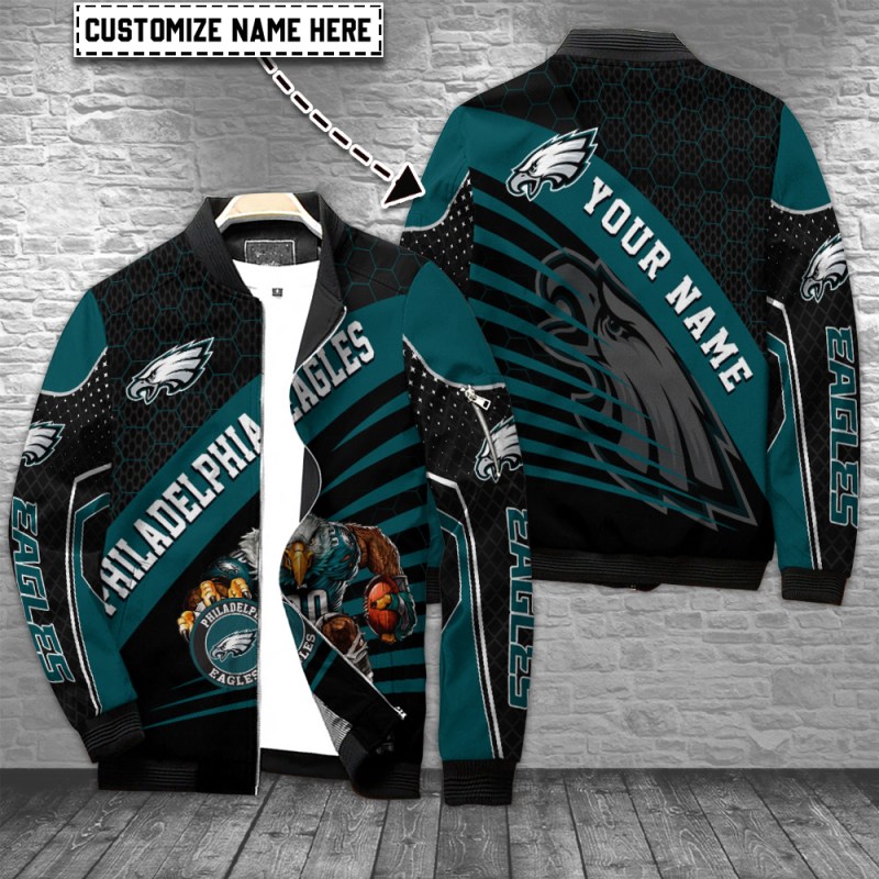 Philadelphia Eagles Personalized Bomber Jacket