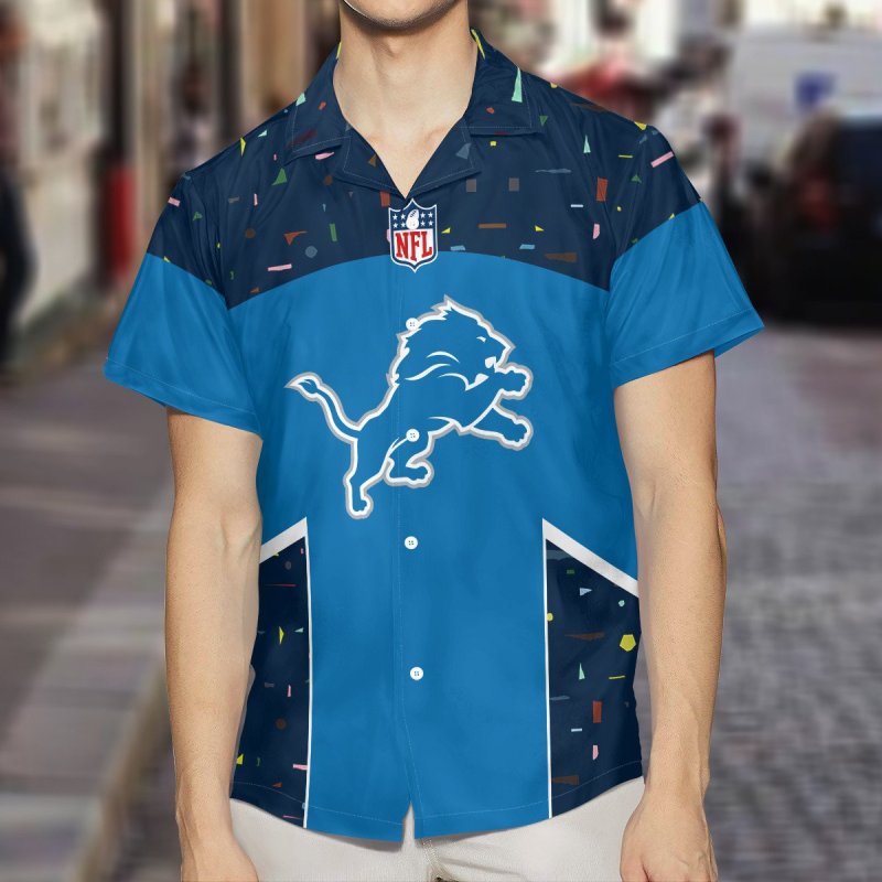 Detroit Lions Summer Hawaiian Shirt