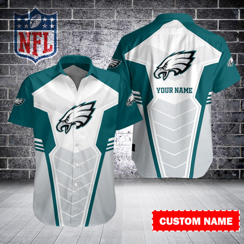 Sizing Chart for Philadelphia Eagles Personalized Button Shirt BB364