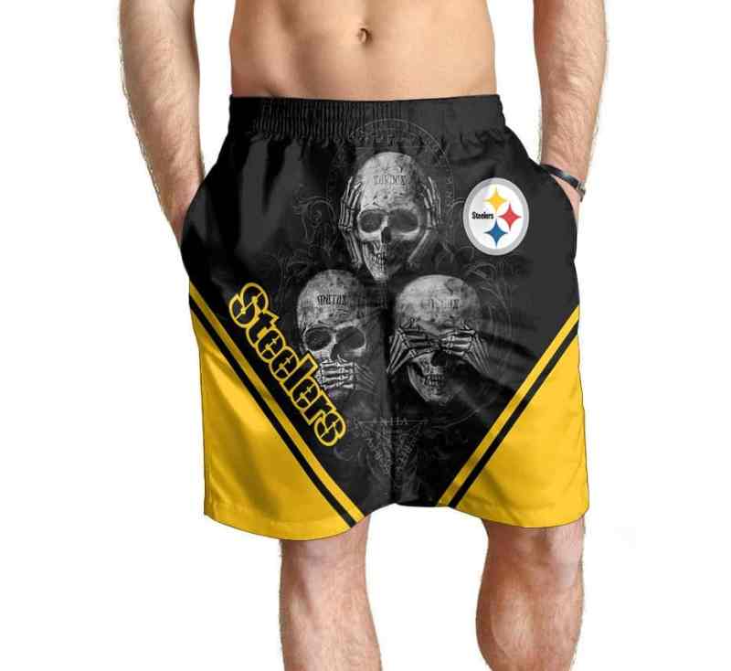 Pittsburgh Steelers Men Shorts Front