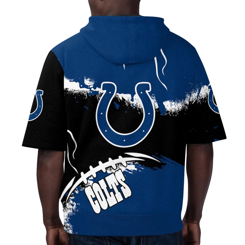 Indianapolis Colts Short Sleeve Hoodie