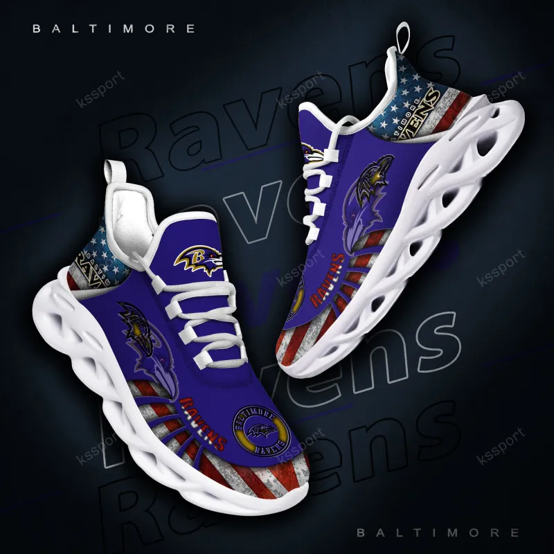 Baltimore Ravens Yezy Running Sneakers
