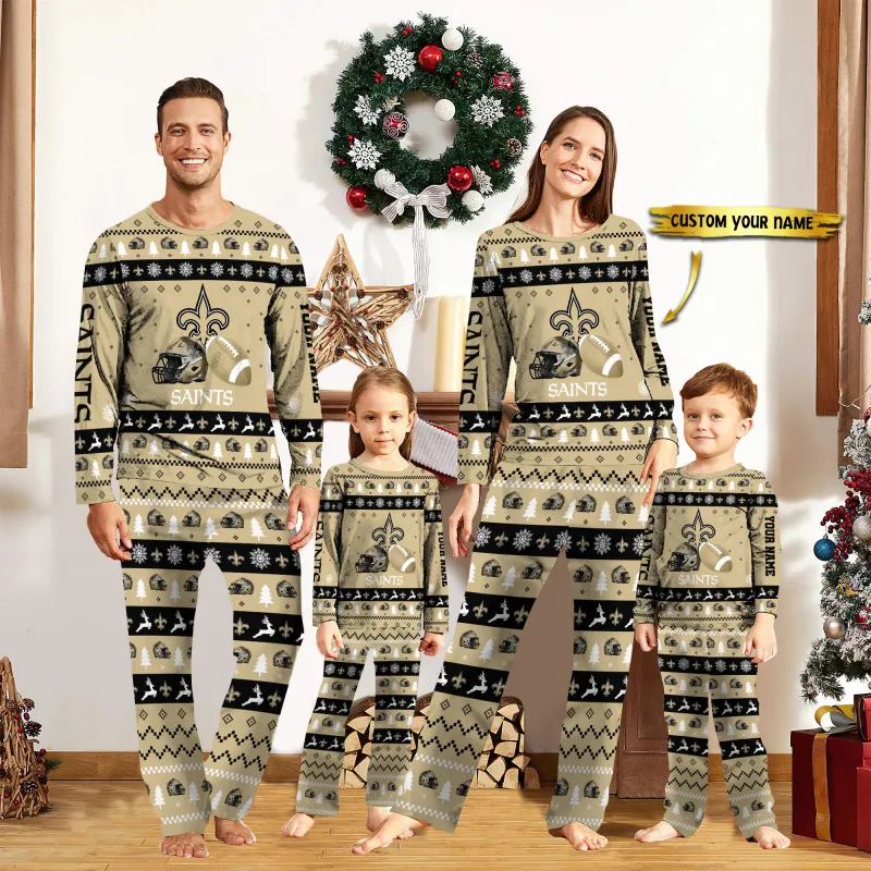 New Orleans Saints Personalized Pajamas Set