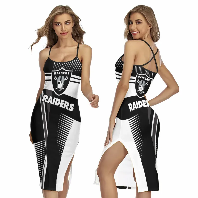 Las Vegas Raiders Women's Back Cross Cami Dress