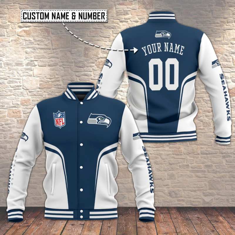 Seattle Seahawks Baseball Jacket