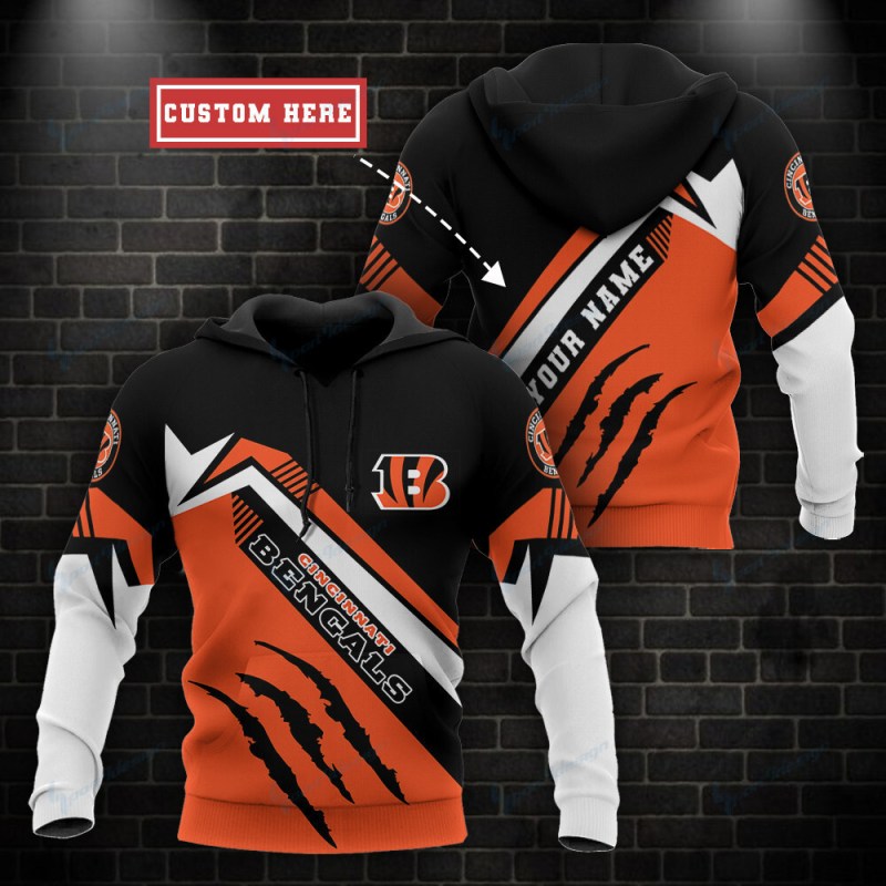 Cincinnati Bengals Personalized Hoodie