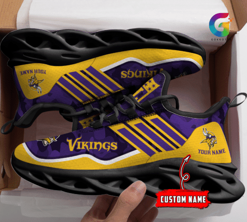 Minnesota Vikings Personalized Yezy Running Sneakers