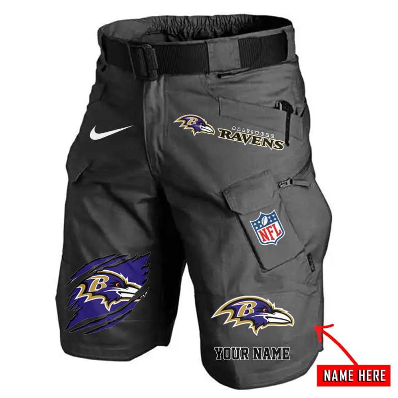 Baltimore Ravens Front Pockets Men Shorts