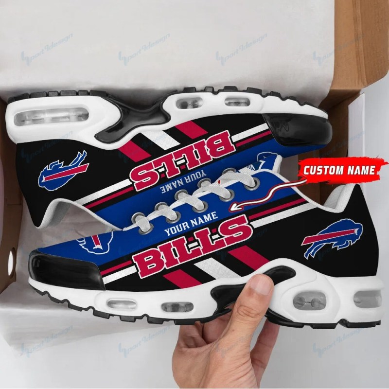 Buffalo Bills Personalized Plus T-N Youth Sneakers Side View