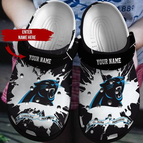 Carolina Panthers Clogs Shoes