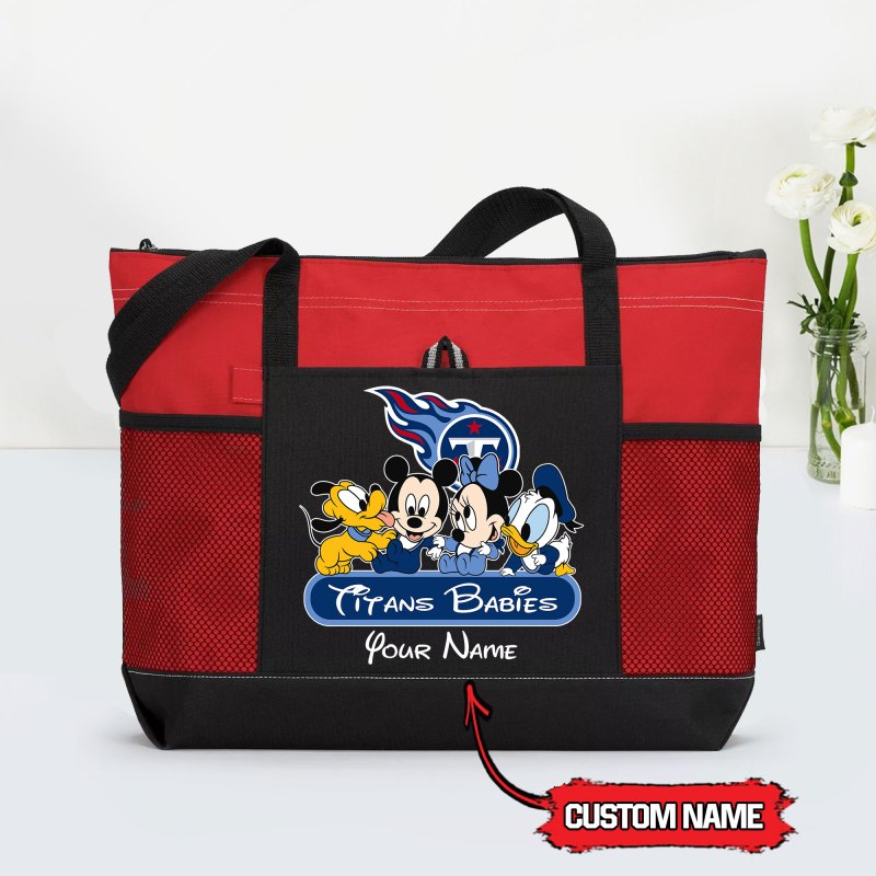 Tennessee Titans Babies Tote Bag Red