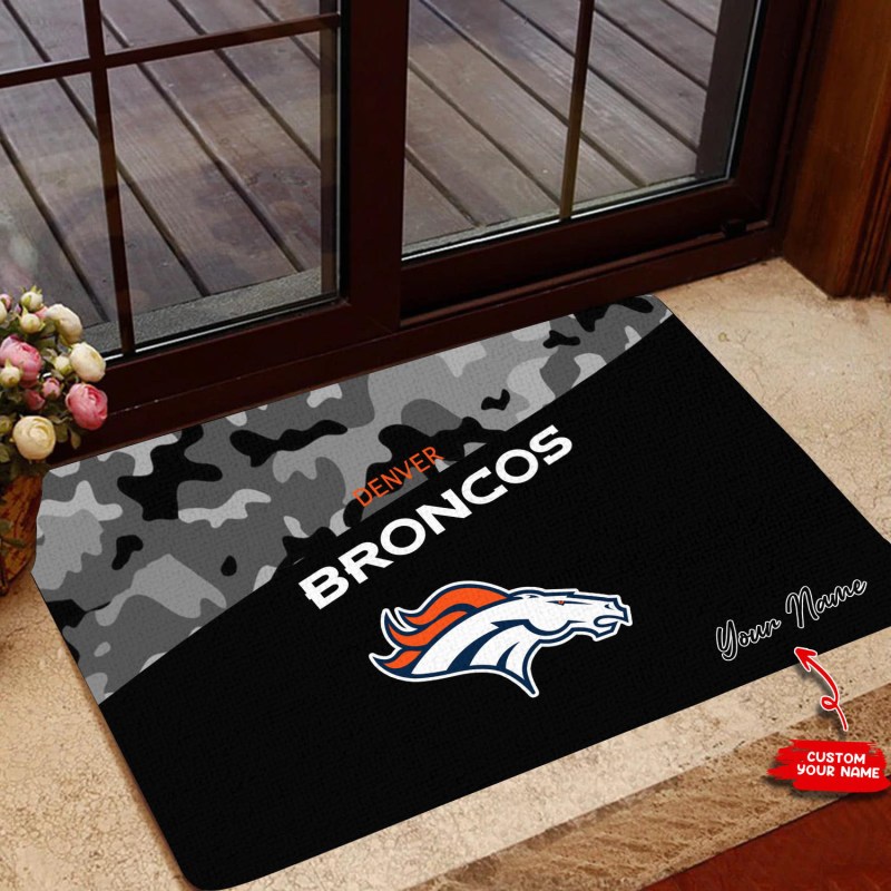 Denver Broncos Personalized Doormat