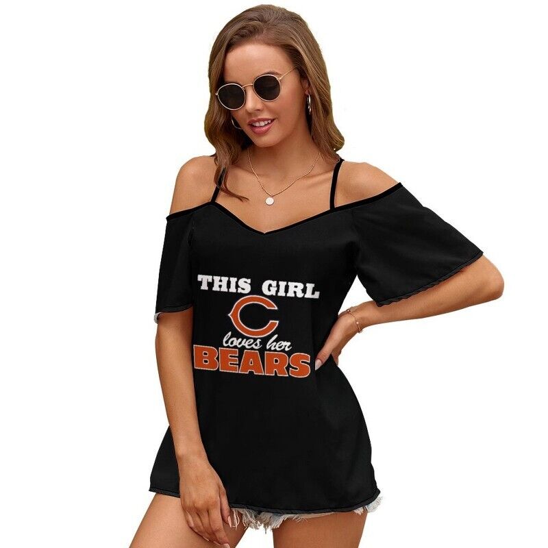 Chicago Bears Women's Off Shoulder Sling Top